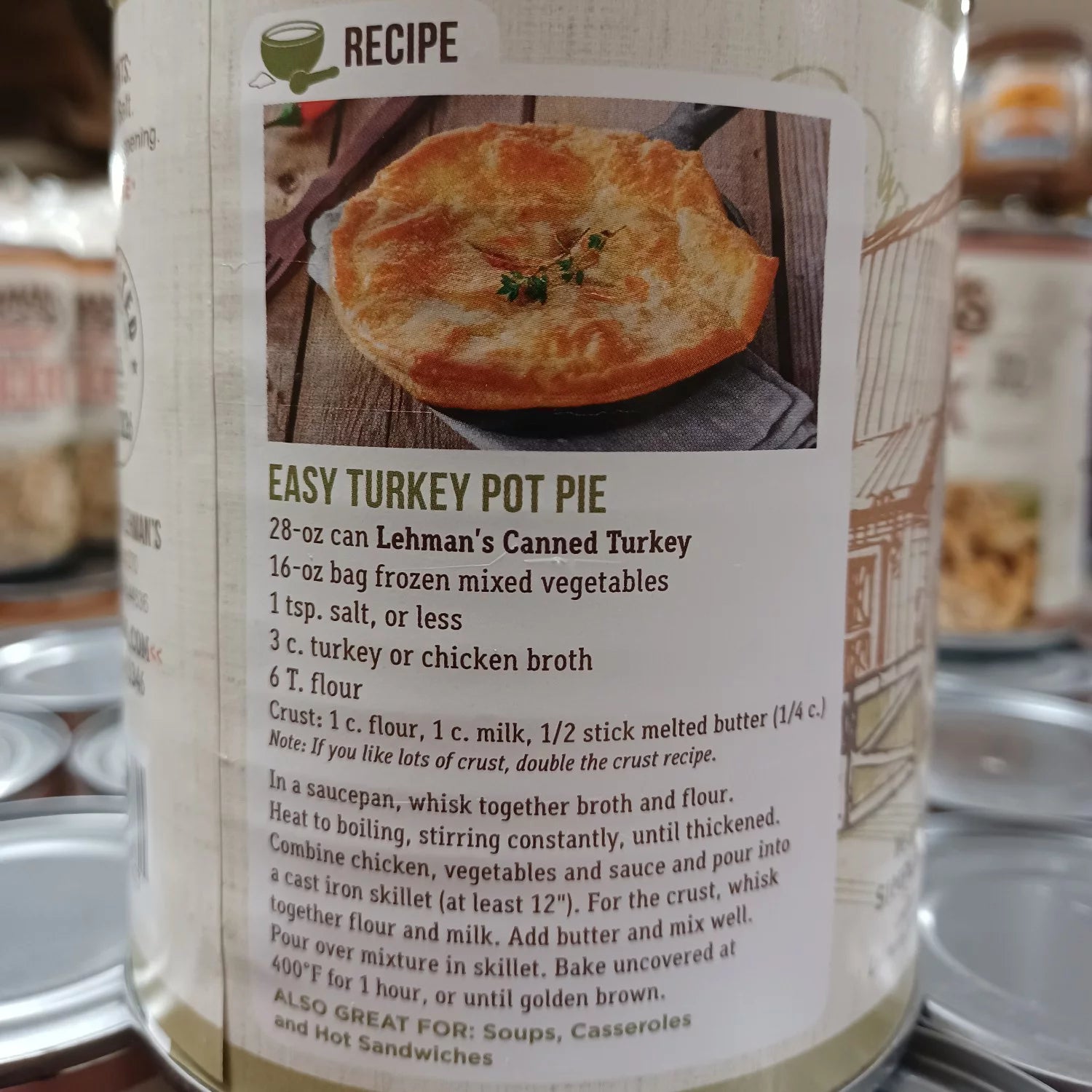 Canned Turkey Meat, No Preservatives, 28 Oz B162505