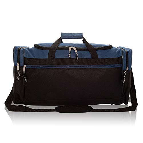 Extra Large Travel Duffle Bag Gray Black L7817