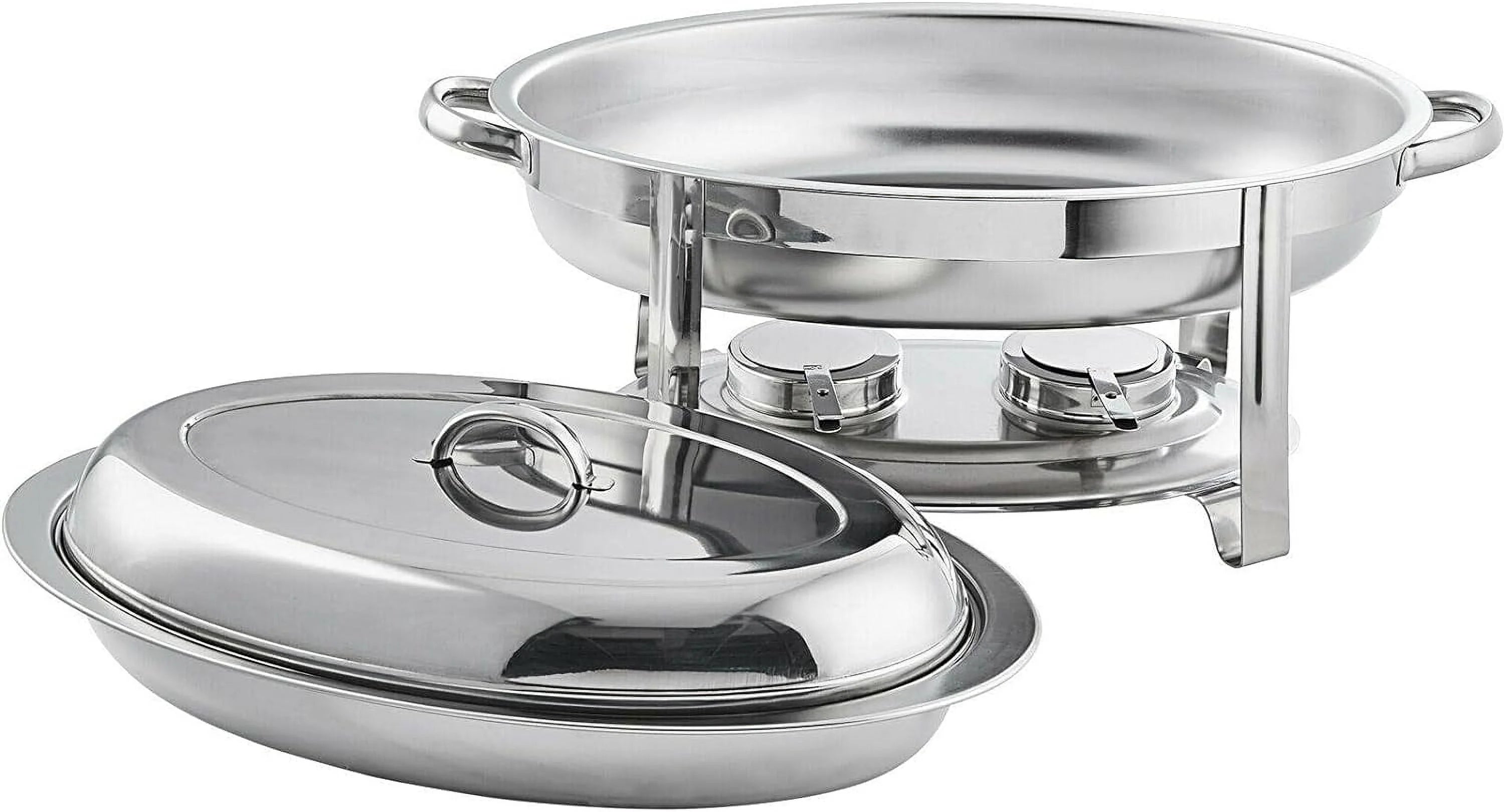 Oval Stainless Steel Chafer Chafing Dish Food Warmer Buffet Set G78311