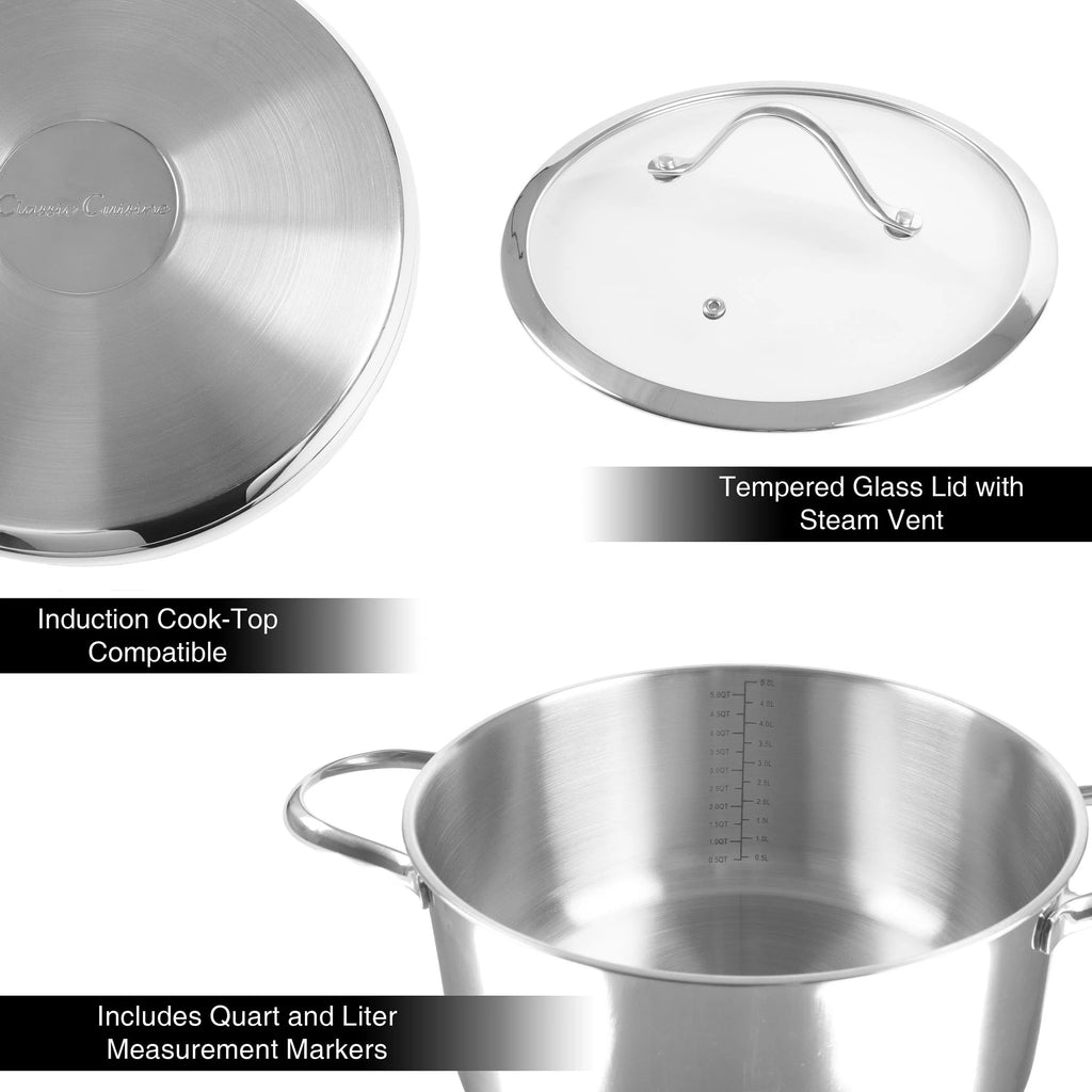 6 Quart Stock Pot with Lid J1769