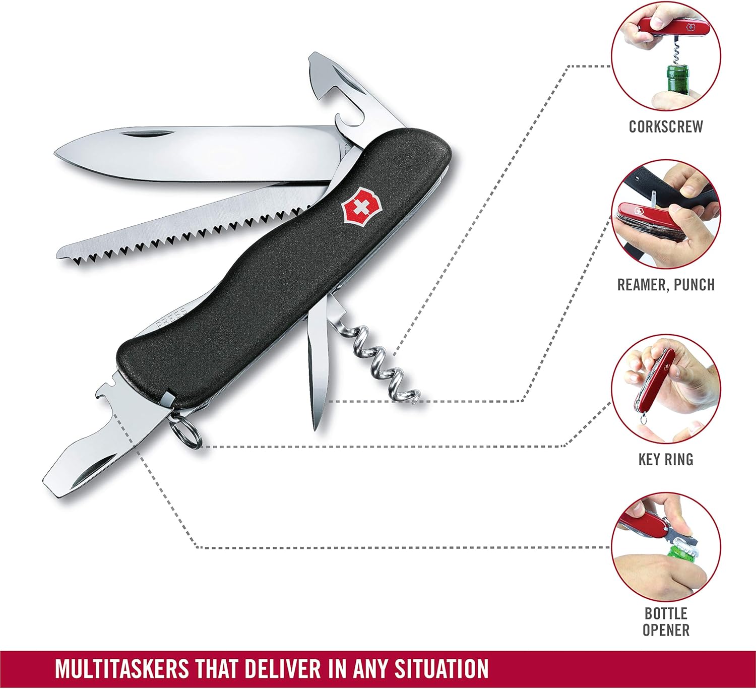 Swiss Army Knife with Wood Saw Y75329