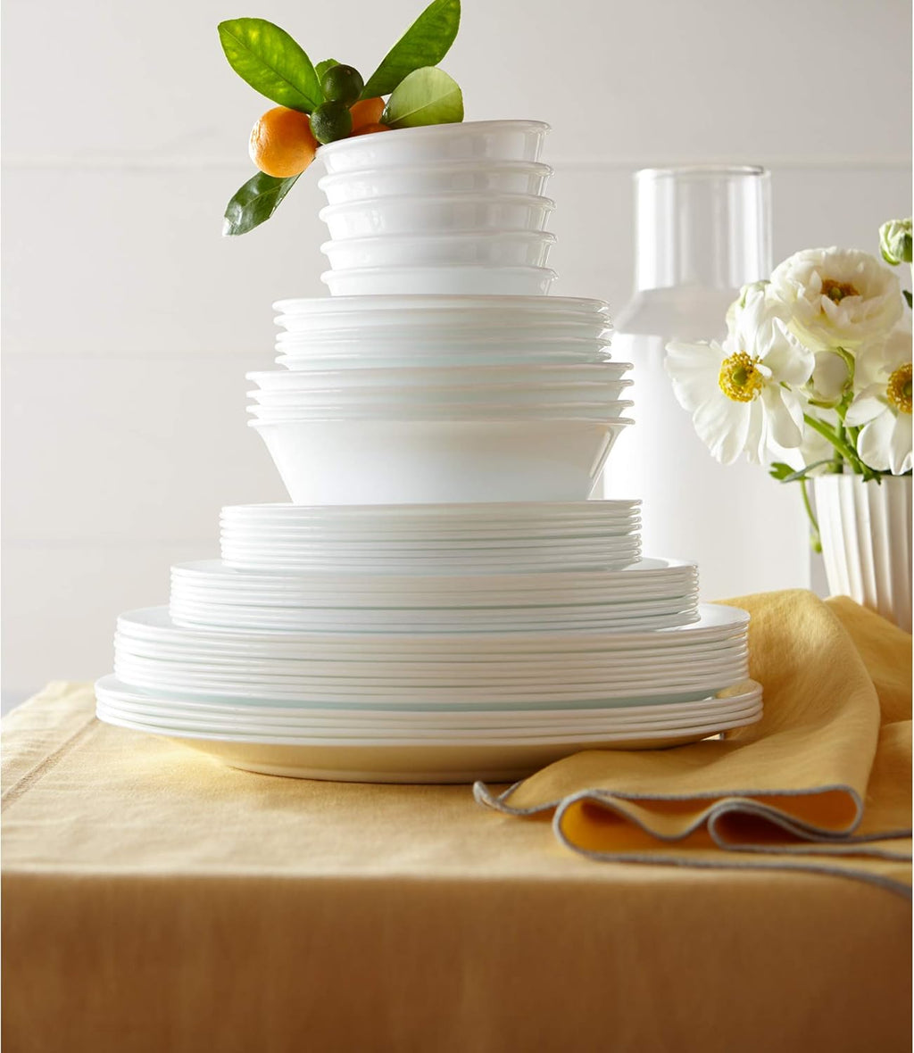 Winter Frost White 50-Piece Dinnerware Set P58887