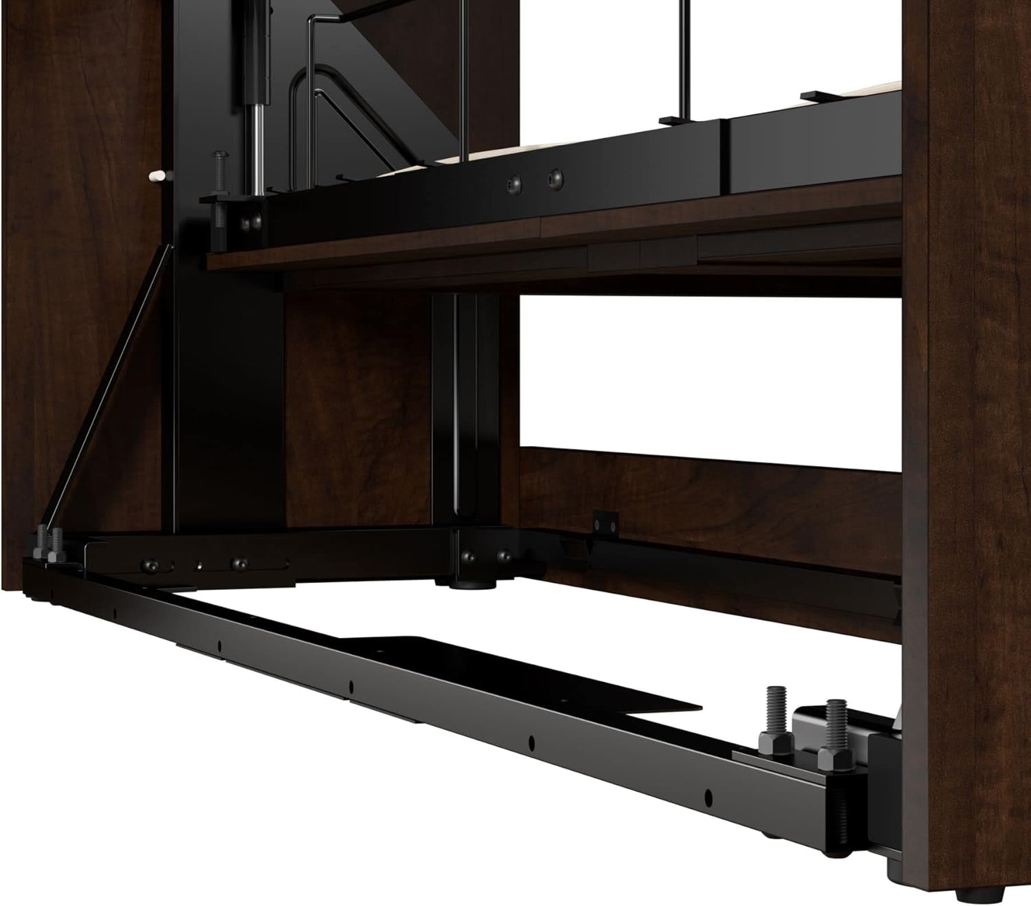 Wall Bed for Multi-Purpose Room, Full Size, Chocolate W305