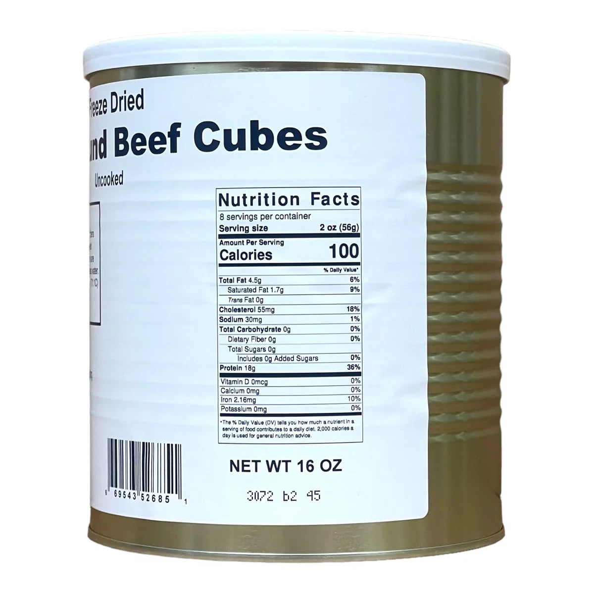Freeze Dried Beef Cubes Emergency Survival Food for Camping Hiking Backpacking J25701