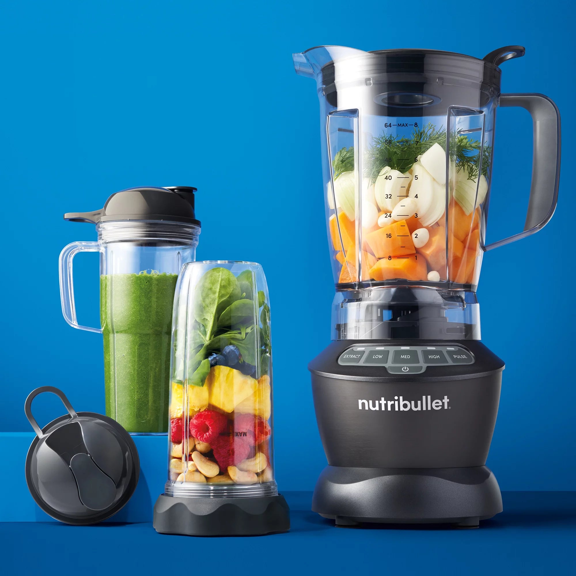 64 oz Full-Size Blender Combo, Dark Gray G6413