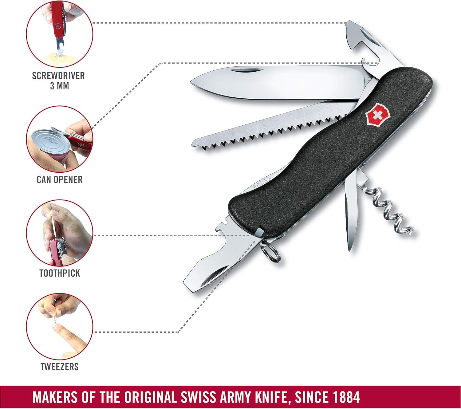 Swiss Army Knife with Wood Saw Y75329