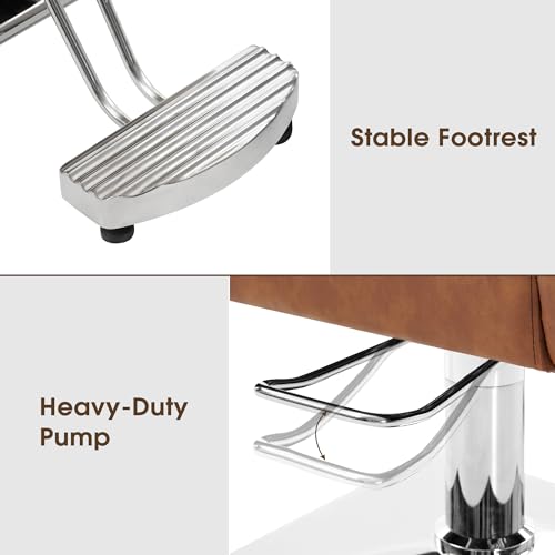 Hydraulic Salon Chair for Hair Stylist, Grey S9908