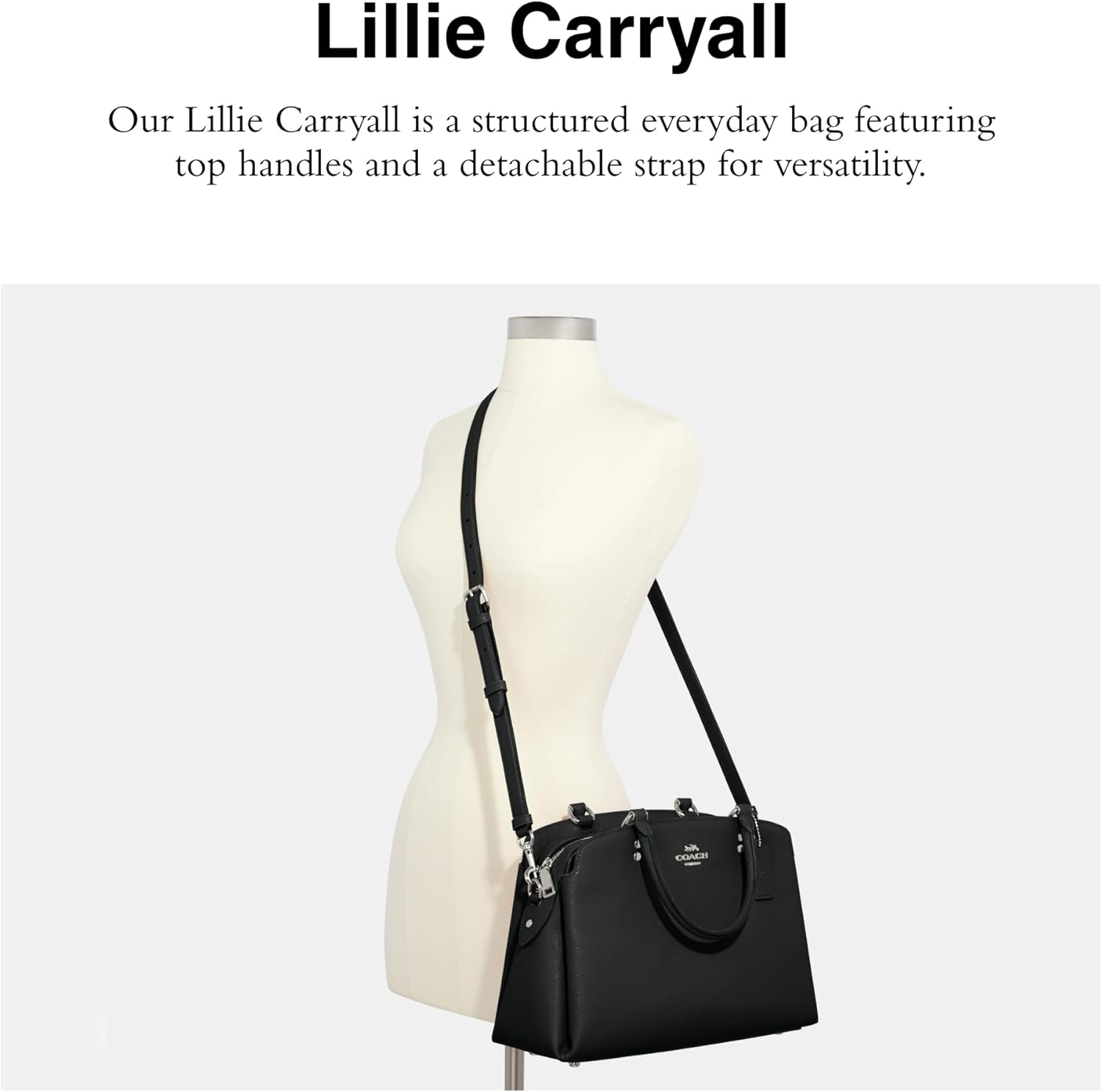 Carryall Handbag, Black E87161