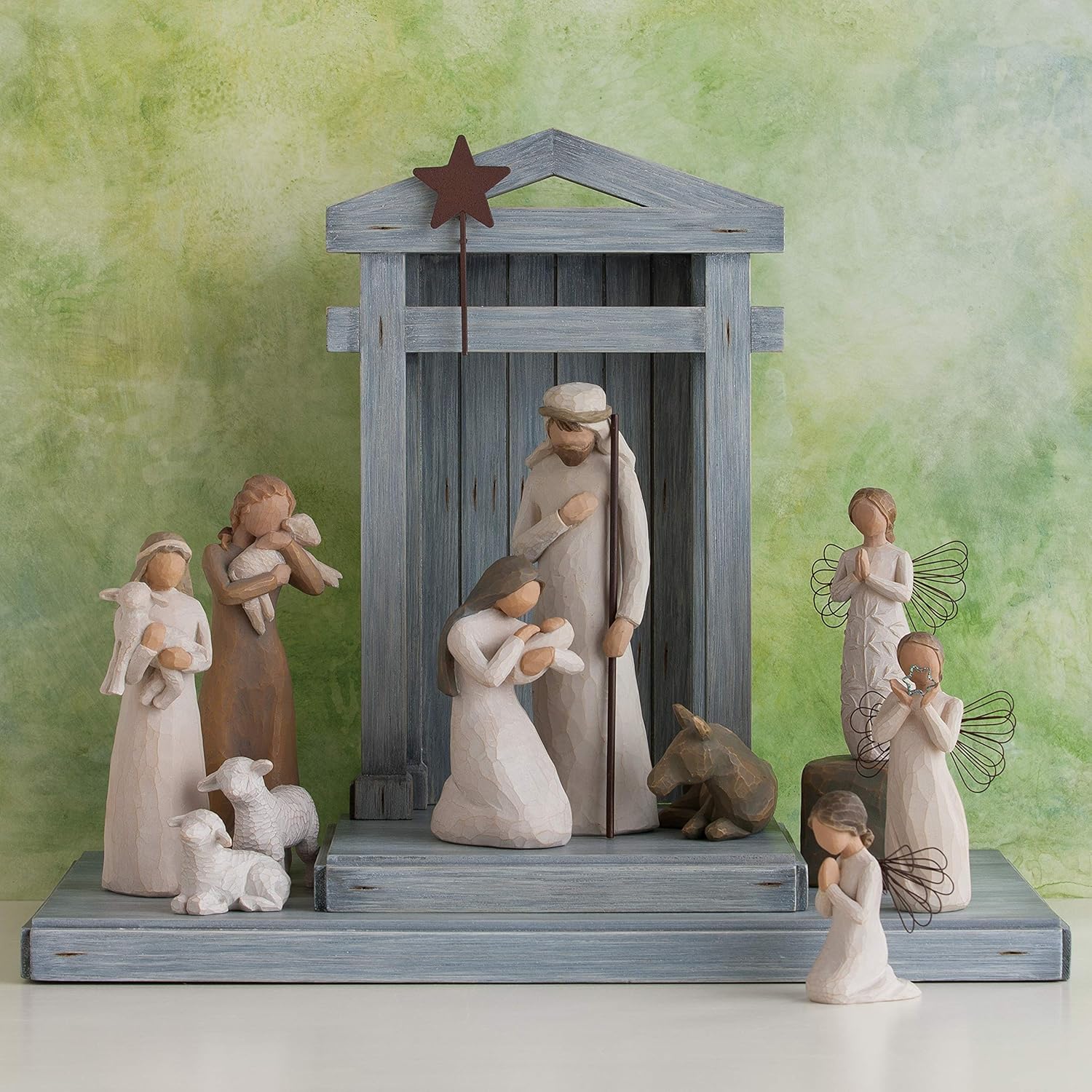 6-Piece Nativity Set, Hand-Painted Sculpted Figures Z297