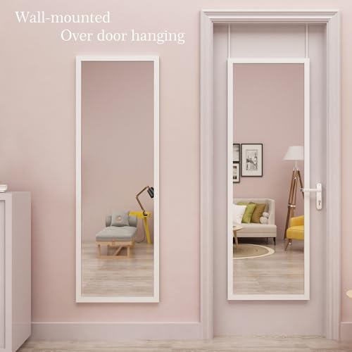 Over the Door Full Length Mirror, Wall Mounted Metal Frame, 2 Pack G17724