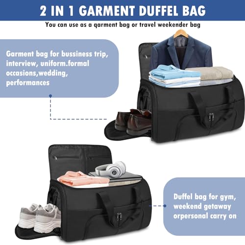 Garment Duffle Bag for Travel with Shoe Compartment V339347