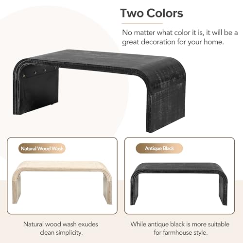 Minimalist Curved Coffee Table for Living Room Q540768