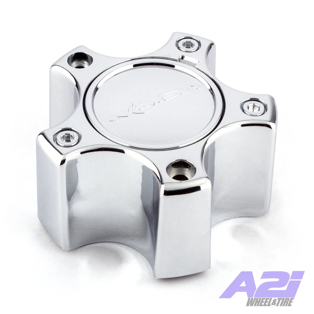 Chrome Bolt On Center Cap 5x4.5 5x5 5 Lug U749193