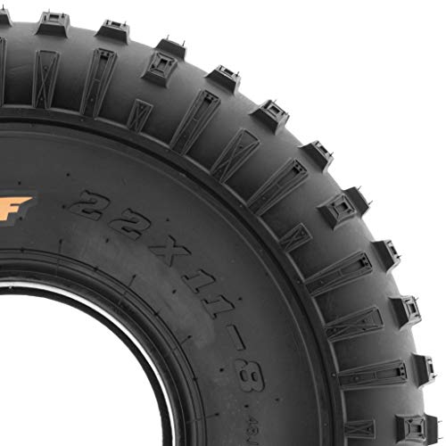 22x11-8 ATV Golf Cart Lawn Mower Knobby Tires, 6 PR, Tubeless Q3263