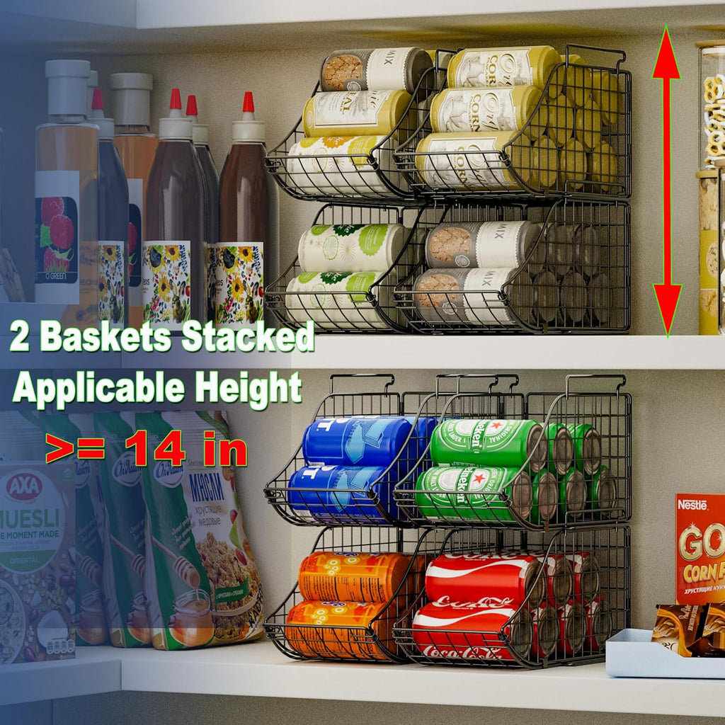 Stackable Can Organizer with Handles for Pantry and Cabinet S22684