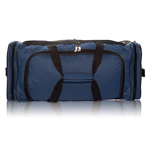 Extra Large Travel Duffle Bag Gray Black L7817