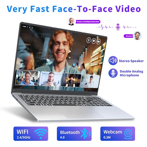 16 Inch Laptop, 16GB RAM 1TB SSD, FHD Display, Backlit Keyboard, Windows 11 Pro R54087