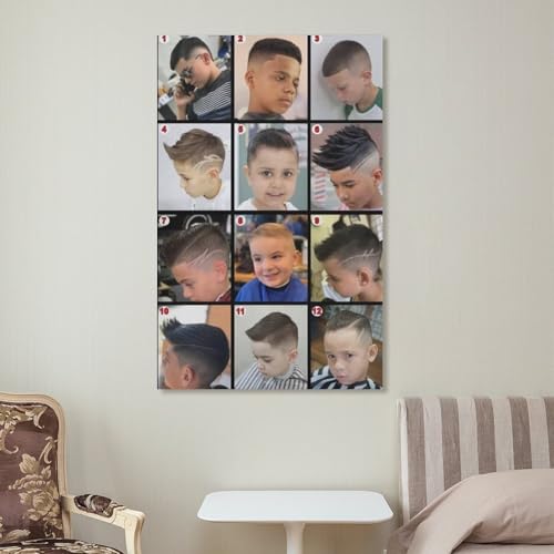 Kids Haircut Barbershop Poster Wall Art 16x24inch H6113