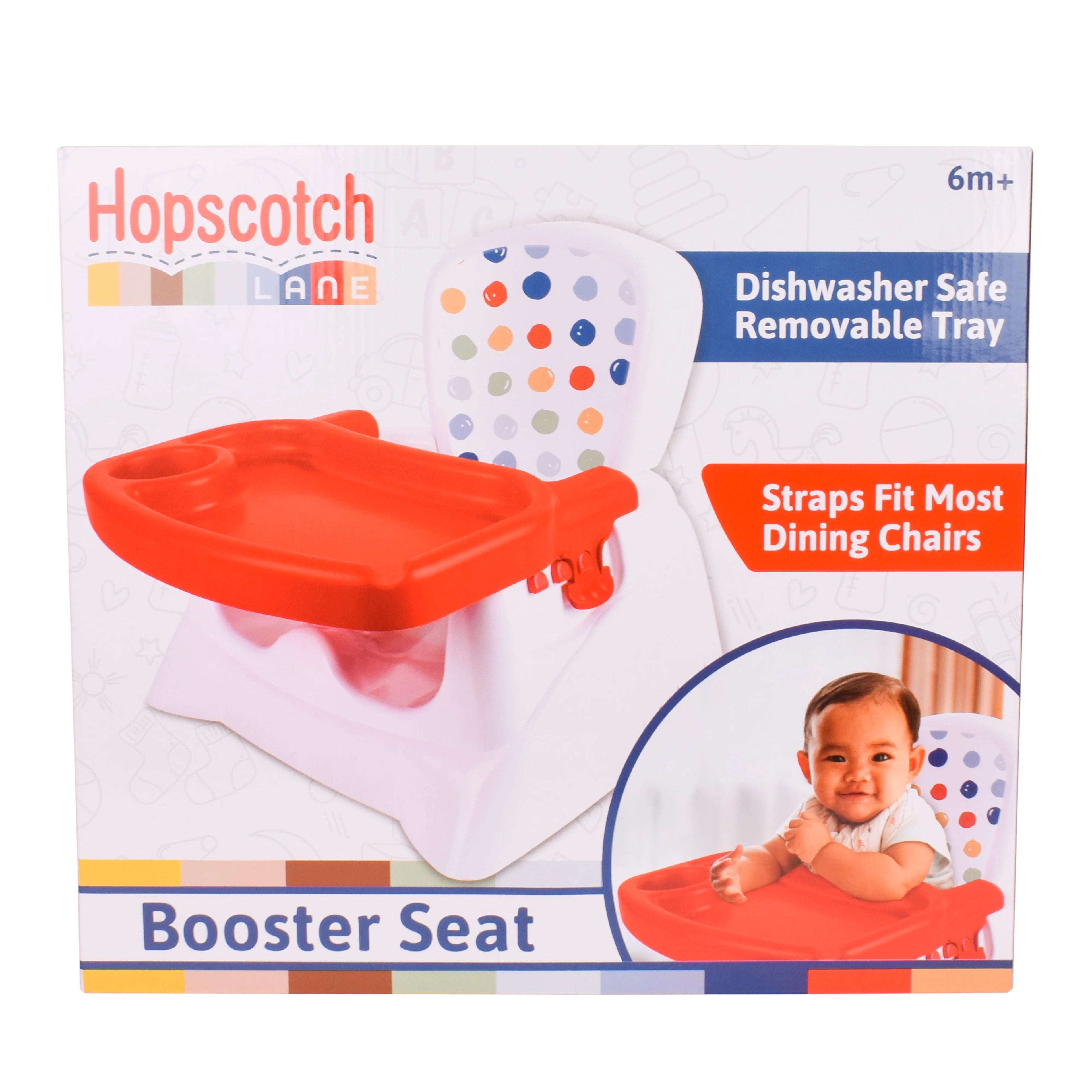 Booster Seat with Tray for Babies and Toddlers, 6 Months and Older W28453