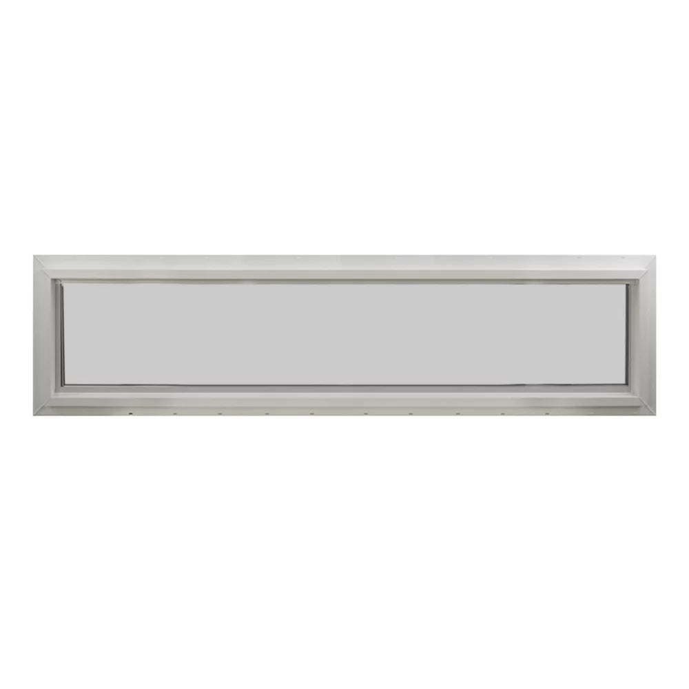 Double Pane Transom Window 72" x 10" Vinyl Non-Opening Low-E Glass T1603