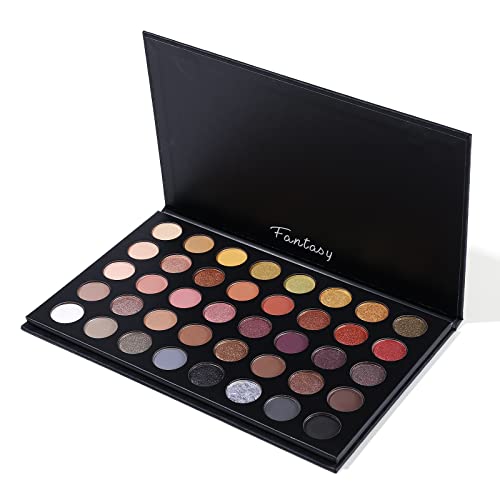Matte Shimmer Metallic Eyeshadow Palette, Long Lasting Blendable I5907