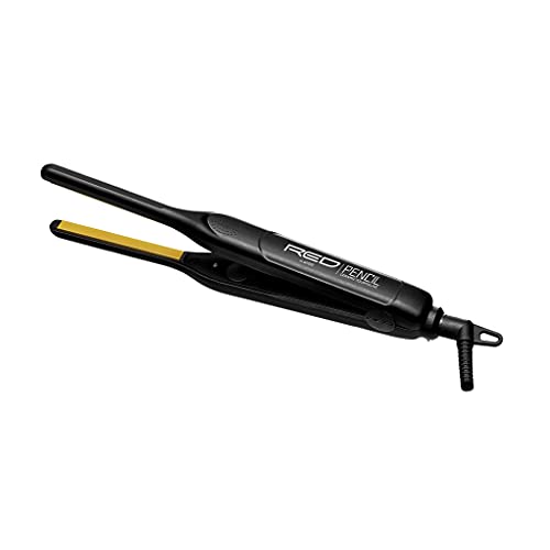 Red Pencil Flat Iron Hair Straightener, 0.3 Inch, Ceramic N54104