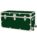 Rhino Trunk & Case XXL Leather Embossed Vinyl Trunk with Removable Wheels, College, Home & Office Storage 36"x18"x18" (Purple)
