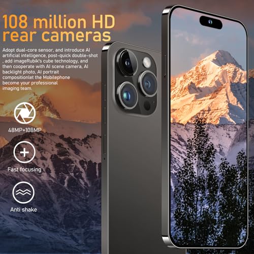 Unlocked Smartphone, 6.7" HD Screen, 108MP Camera, Dual SIM, 6800mAh Z3539