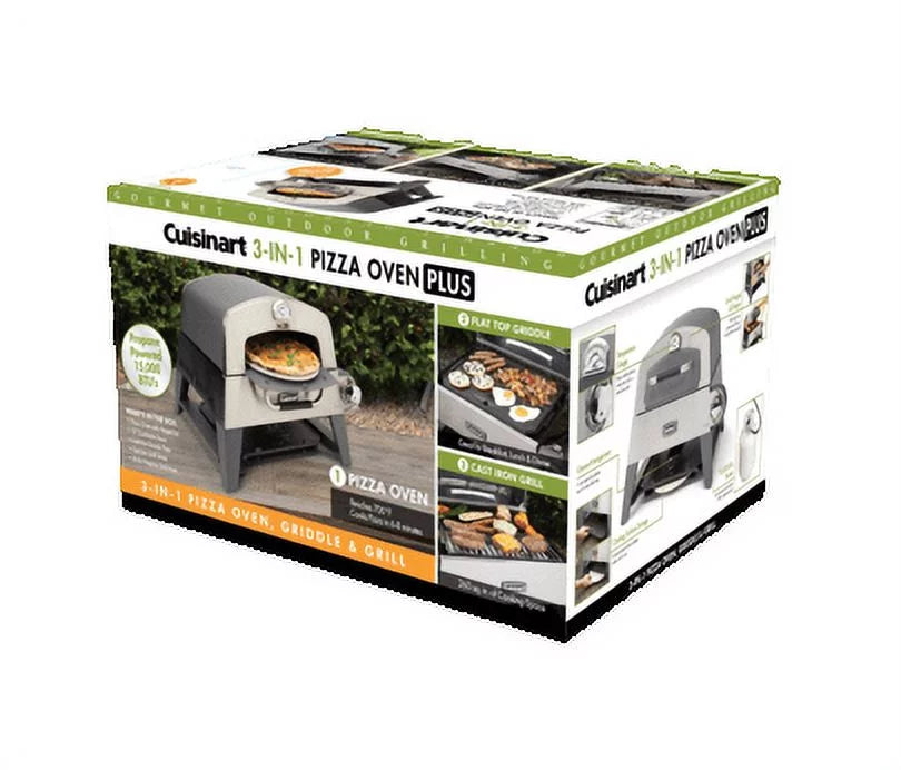 3-in-1 Pizza Oven, Griddle, and Grill P147939