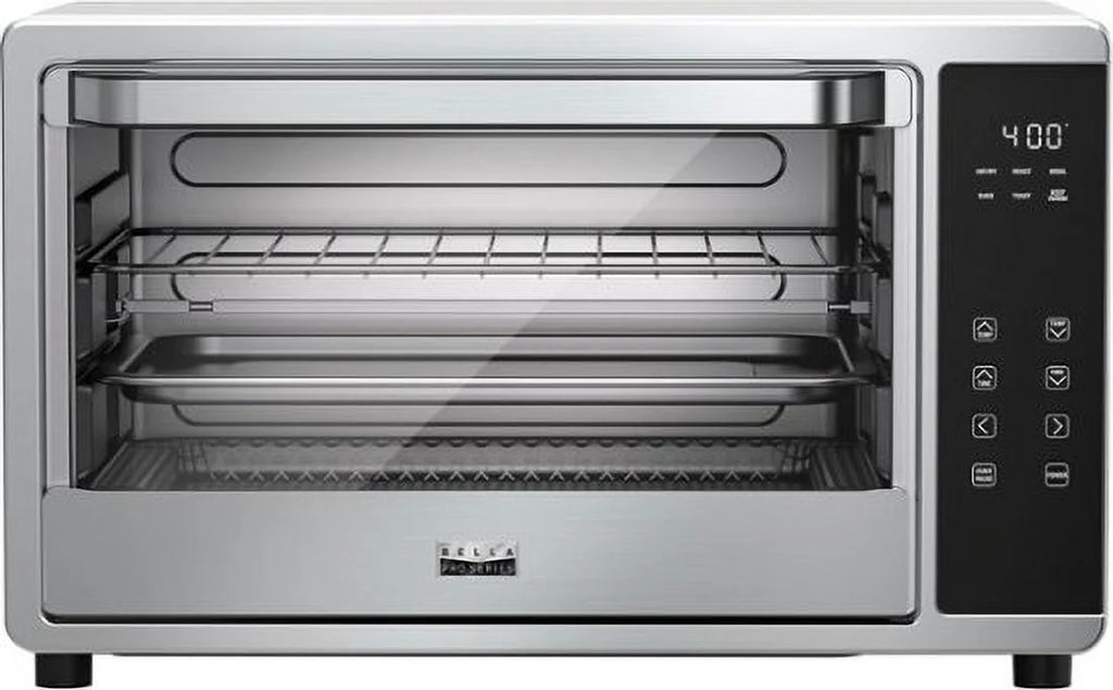 6-Slice Air Fryer Toaster Oven with Rotisserie, Stainless Steel B367874