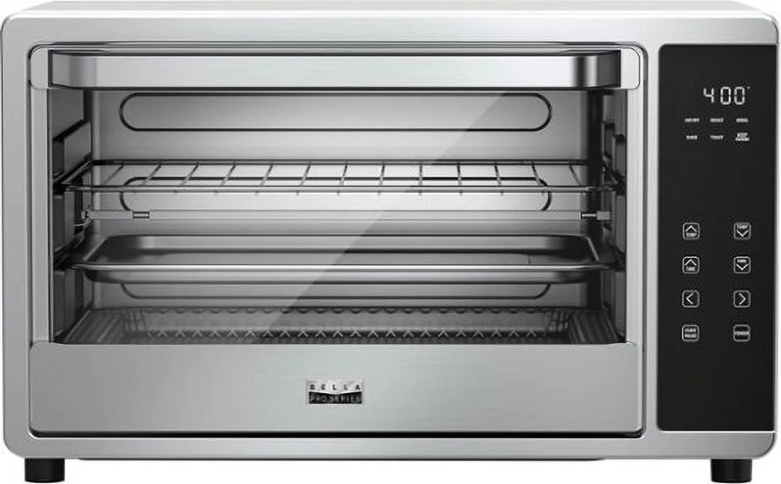 6-Slice Air Fryer Toaster Oven with Rotisserie, Stainless Steel B367874
