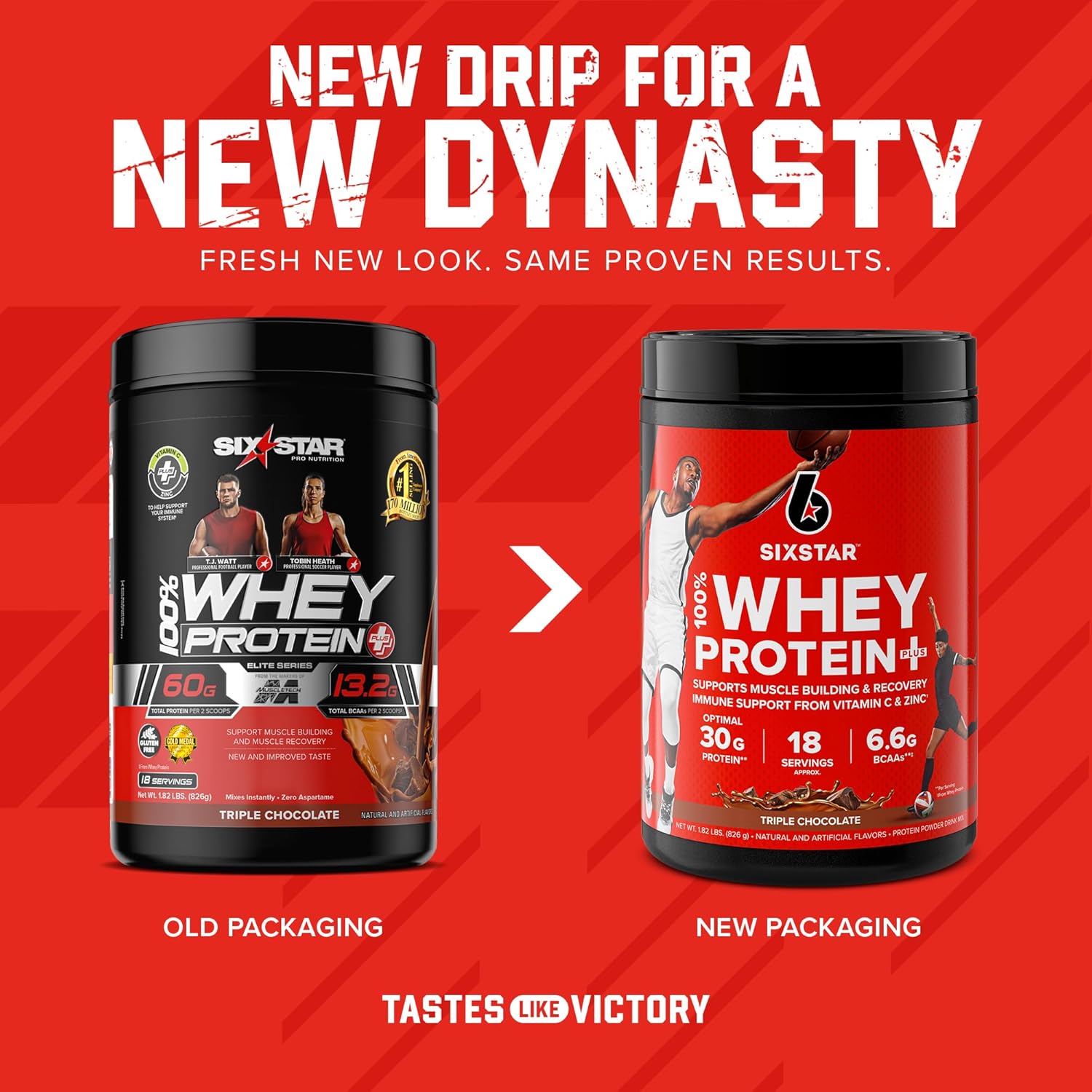 Whey Protein Plus Triple Chocolate 1.8lbs & Vanilla Cream 1.8lbs F8655