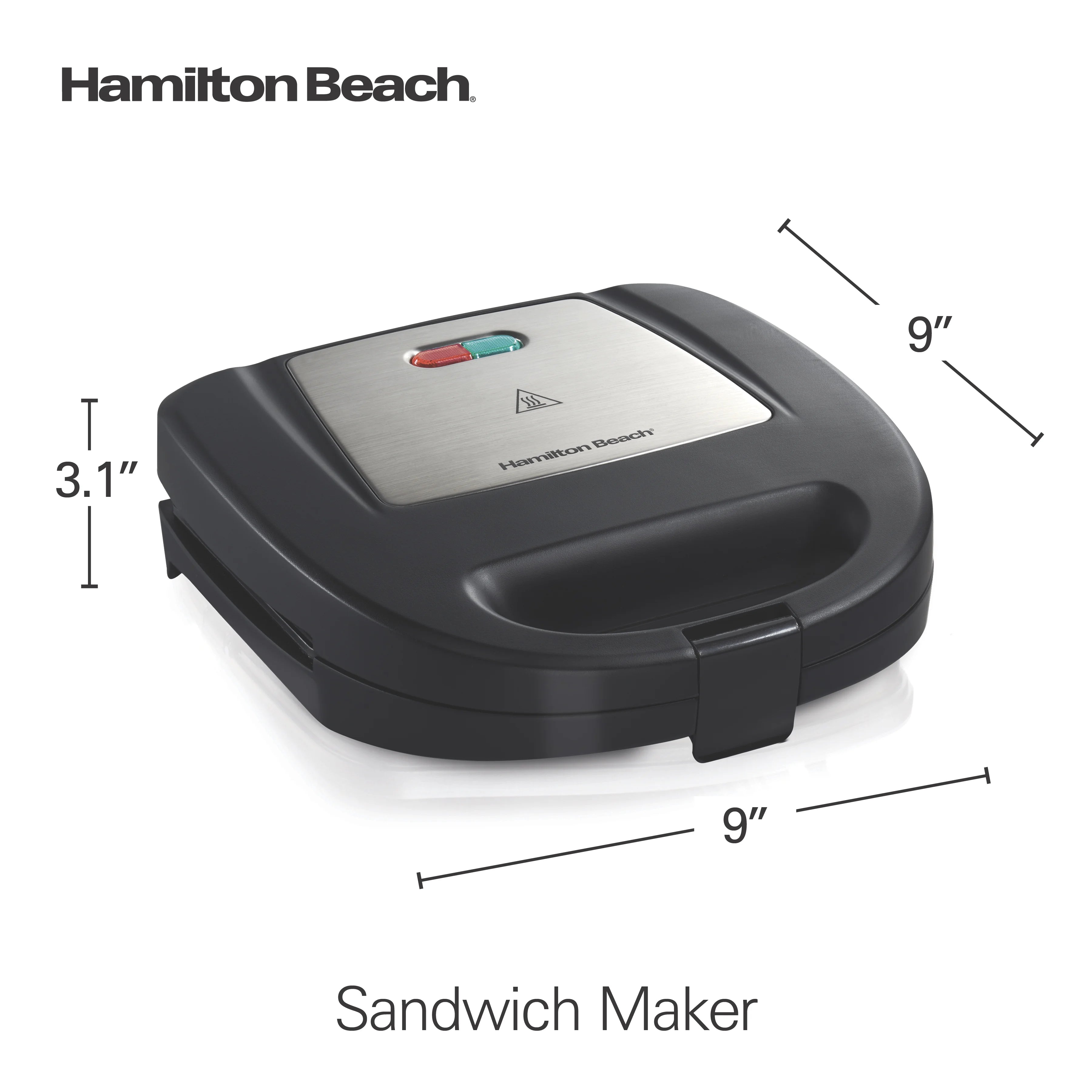 Nonstick Sandwich Maker, Compact and Easy to Store K81268