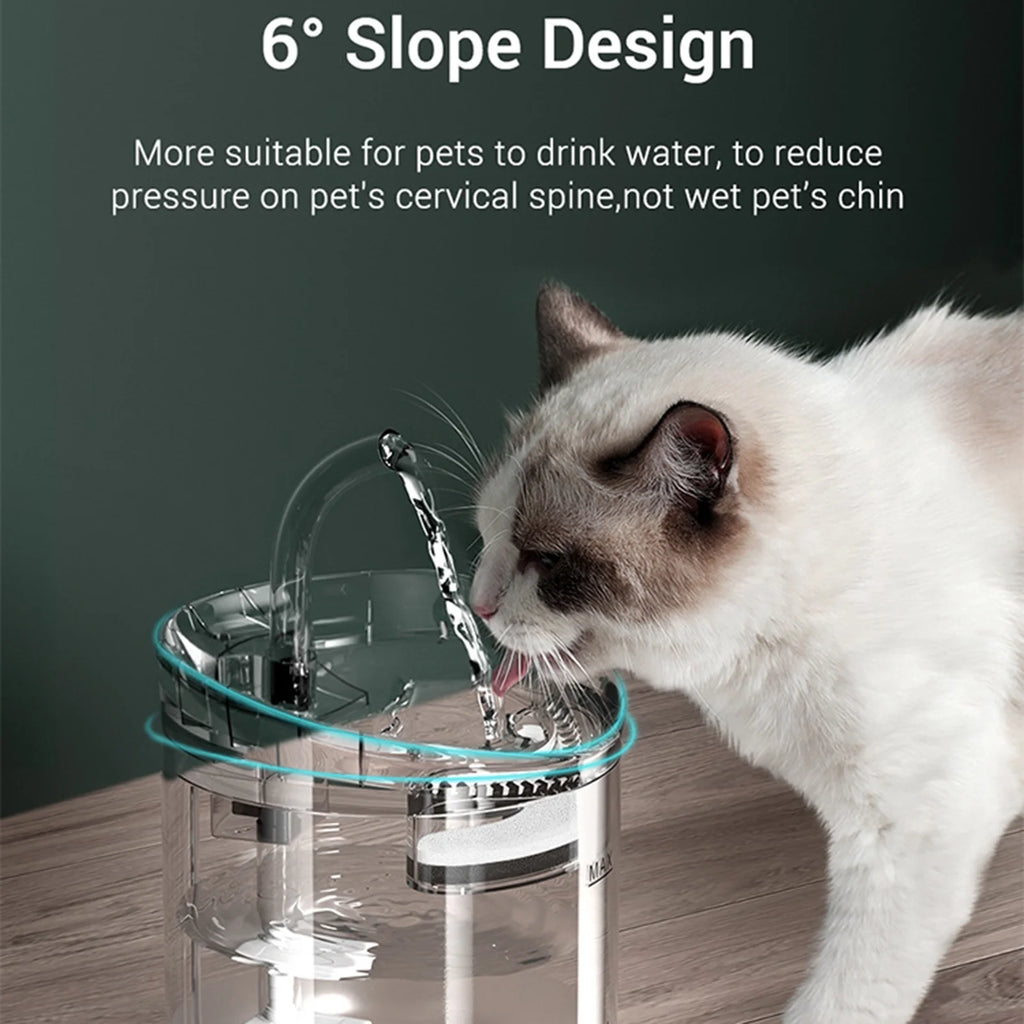 2L Quiet Cat Water Fountain Dispenser I625733