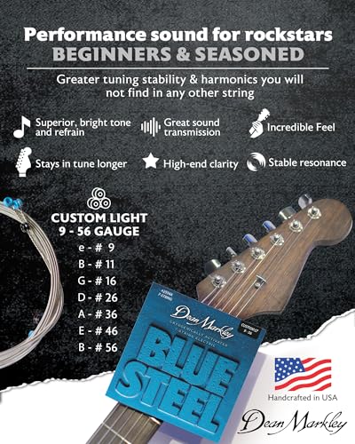 Electric Guitar Strings 6-Piece Set, Gauges 8-38 I8032