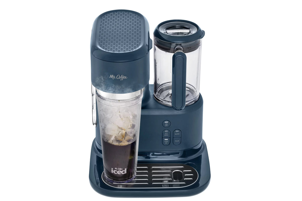 Single Serve Iced Coffee Maker and Blender with Reusable Tumblers C985706