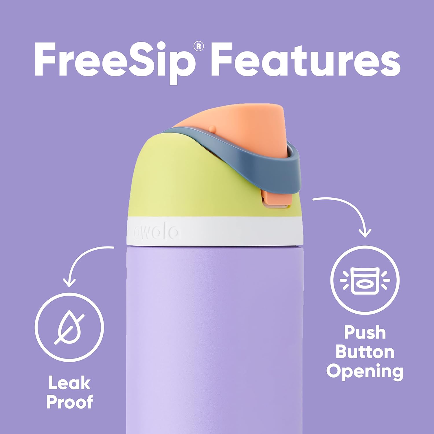 Insulated Stainless Steel Water Bottle with Straw H294