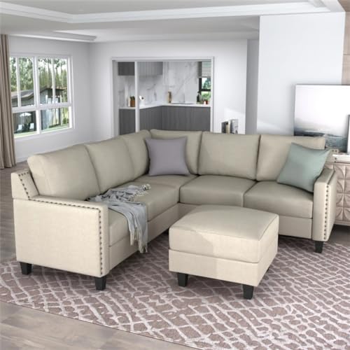 Studded Upholstered Sofa 2 Piece Set with Cushions R593091
