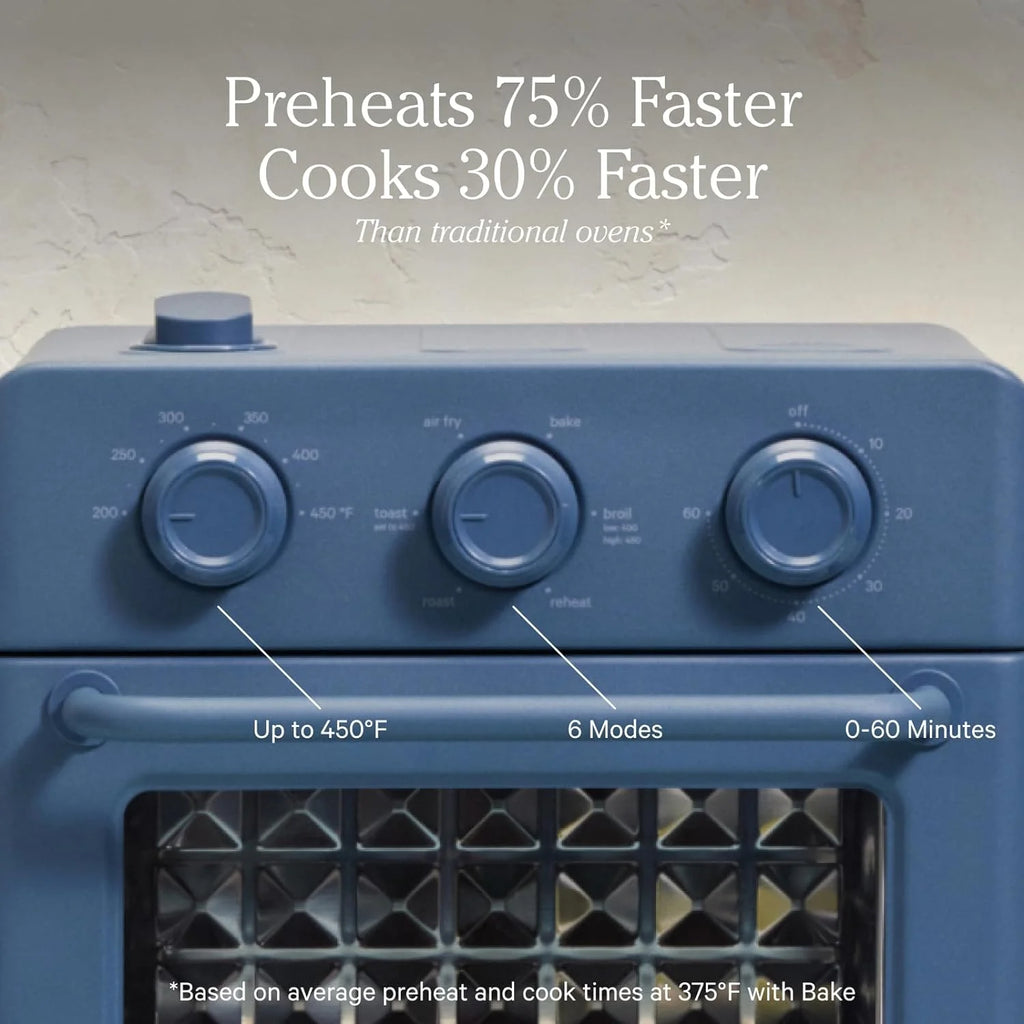 6-in-1 Air Fryer Toaster Oven with Steam Infusion, Compact Countertop Design R39133