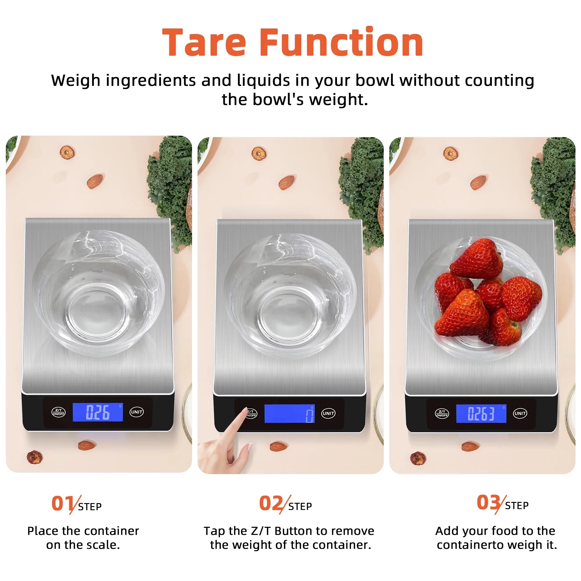 Digital Kitchen Scale for Baking and Cooking J3471