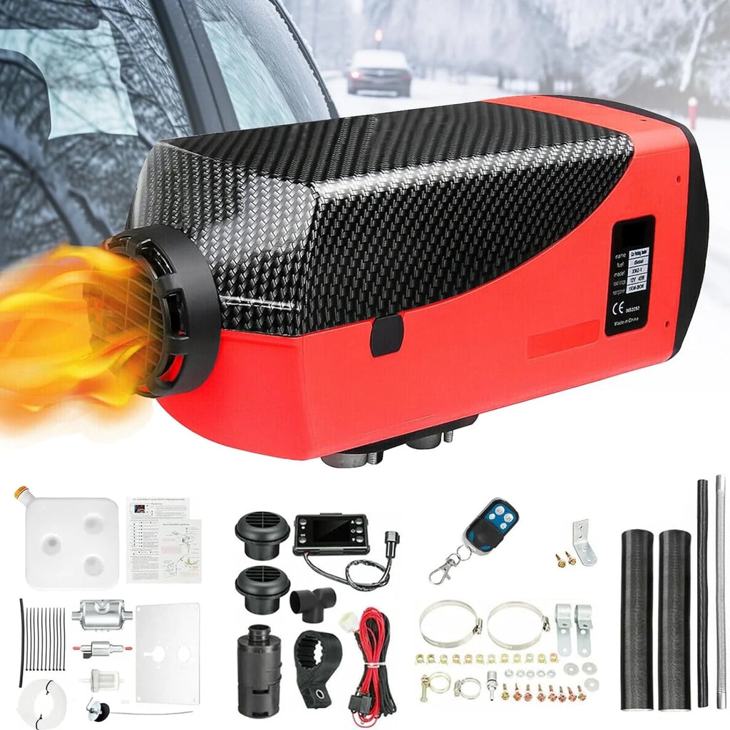 JSTUOKE 8KW 12V Diesel Air Heater LCD Thermostat Quiet with Remote Control for Trucks Boat Trailer New
