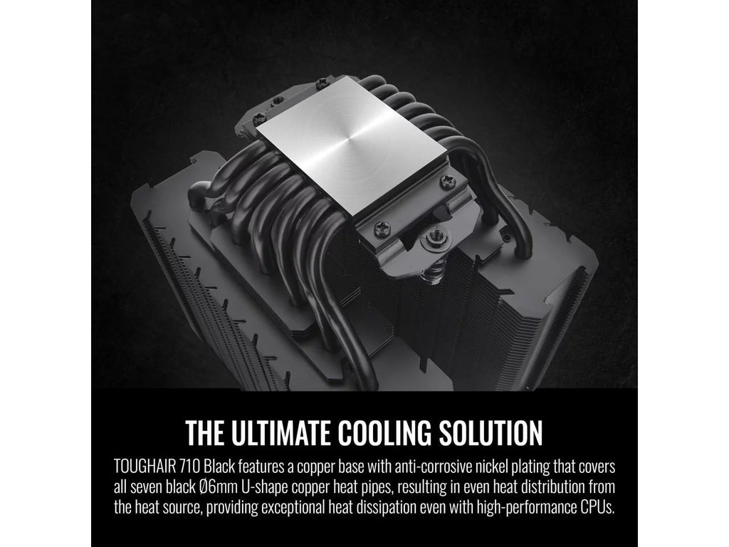 CPU Cooler, Dual-Tower Dual Fan, Copper Base with 7 Heat Pipes S350642