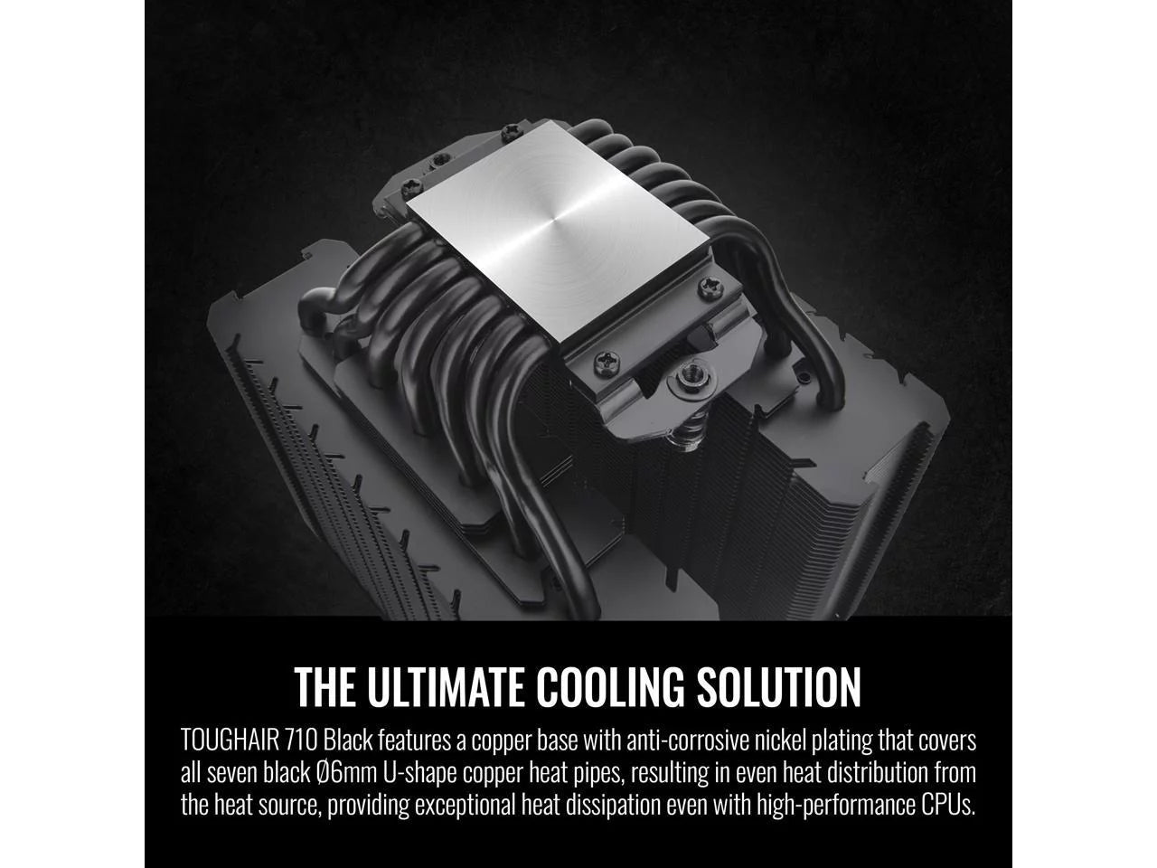 CPU Cooler, Dual-Tower Dual Fan, Copper Base with 7 Heat Pipes S350642