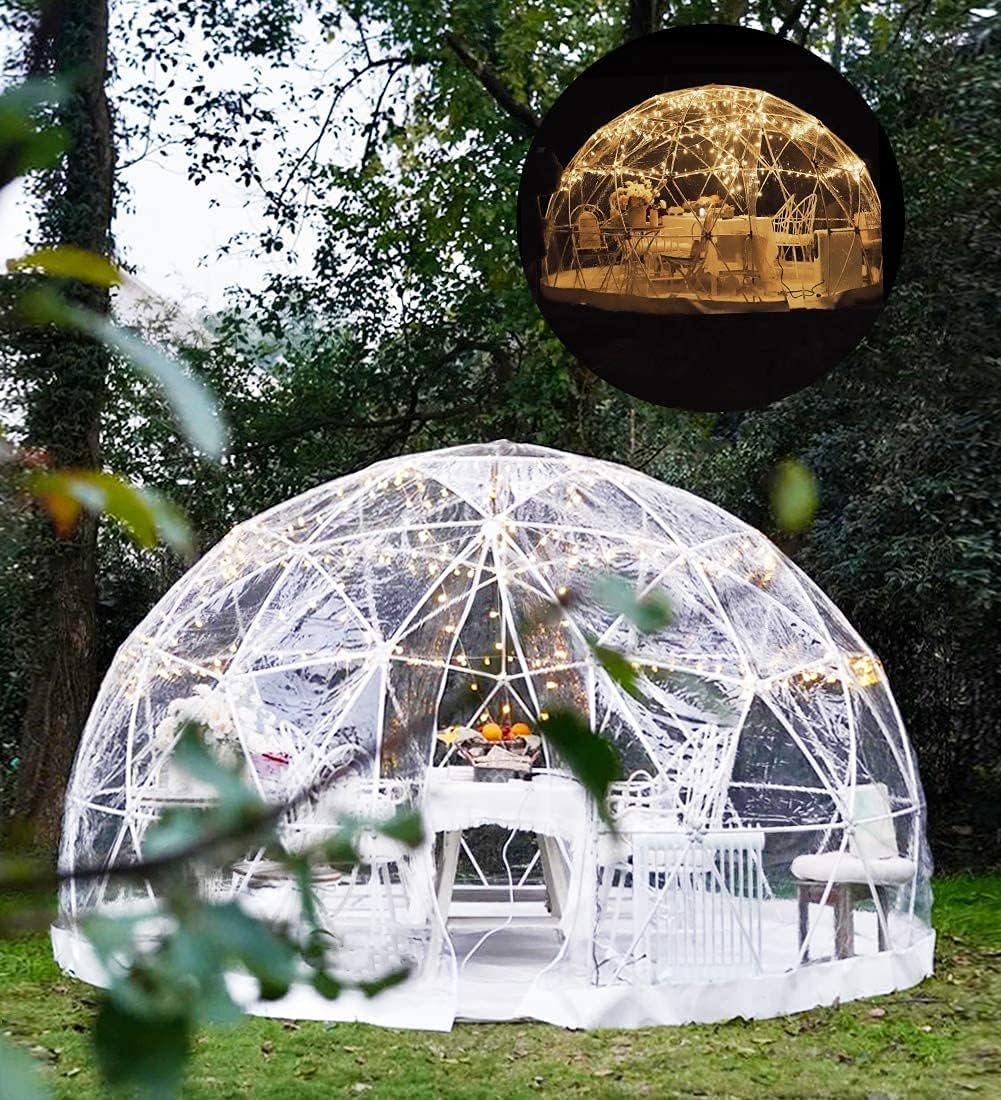 Dome Tent Camping 12ft, Outdoor Clear Shelter for 5-7 Person T102