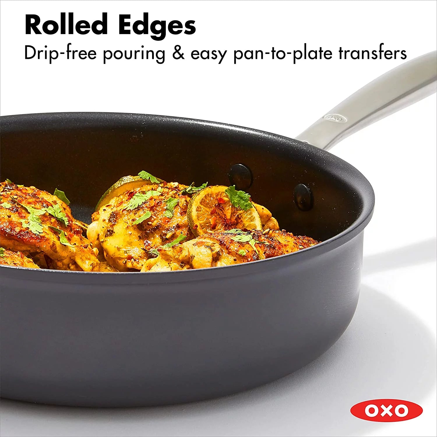 10 Piece Cookware Pots and Pans Set, Nonstick Coating, Stainless Steel Handle T740