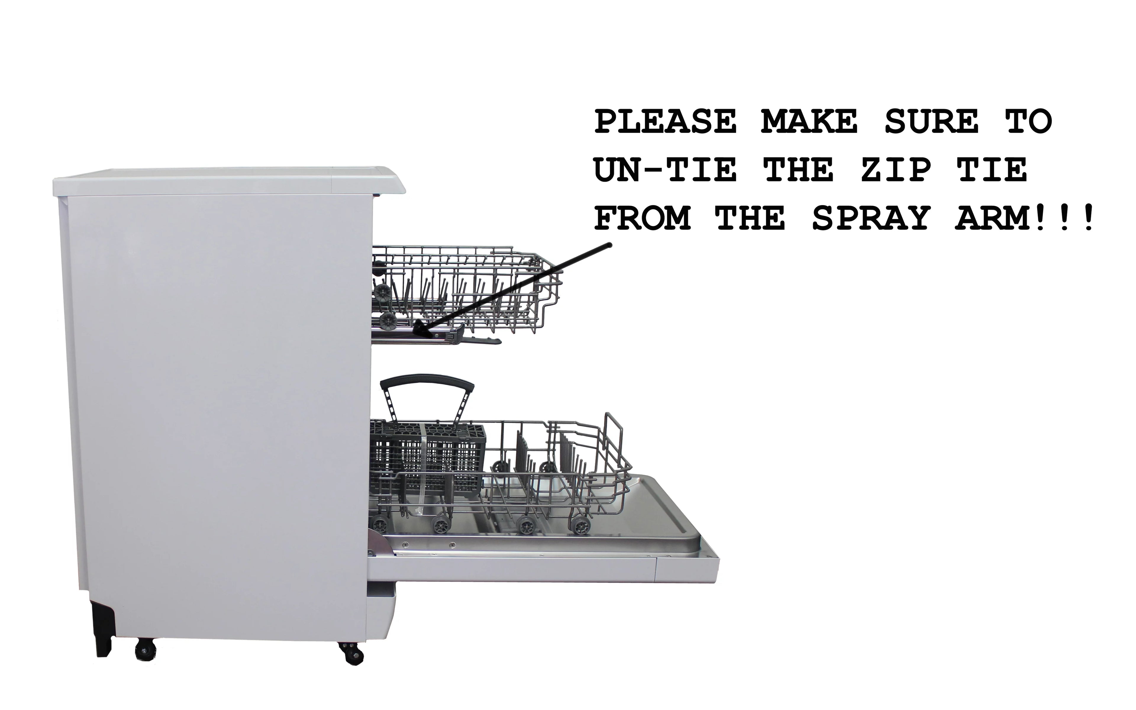 18" Portable Dishwasher, Energy Star, White Q3875