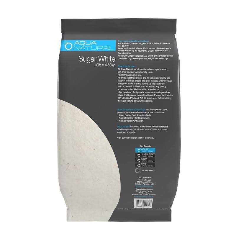 Sugar White Sand 10lb for Aquariums, Vivariums and Terrariums H465