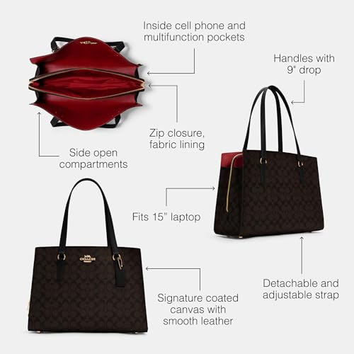 Carryall 40 Handbag, Brown Black J47608