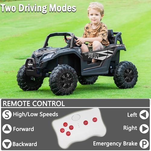 24V 4WD Ride On Truck for Kids with Remote Control, Blue T899192
