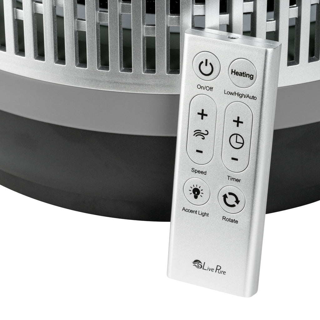 2 in 1 Air Purifier & Heater with HEPA Filtration, Compact for Bedrooms and Offices N221